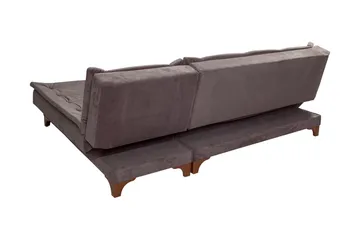 Turso Sovesofa med Divan Høyre - Grå - Møbler - Sofaer - Sovesofaer - Sovesofa divan