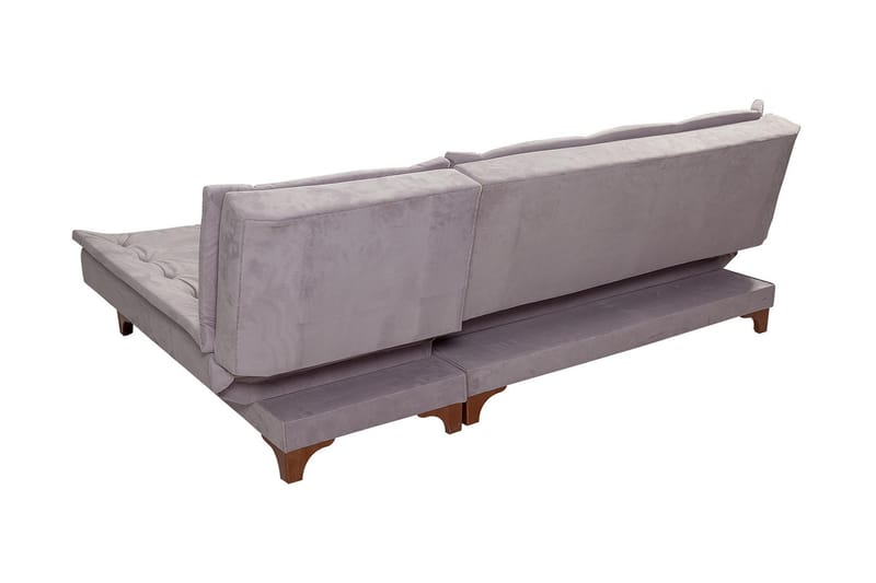 Turso Sovesofa med Divan Høyre - Grå - Møbler - Sofaer - Sovesofaer - Sovesofa divan