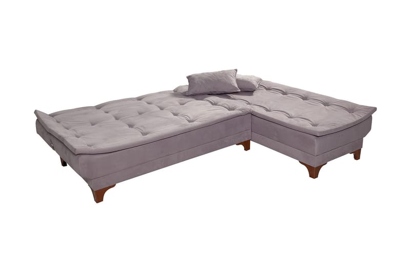 Turso Sovesofa med Divan Høyre - Grå - Møbler - Sofaer - Sovesofaer - Sovesofa divan