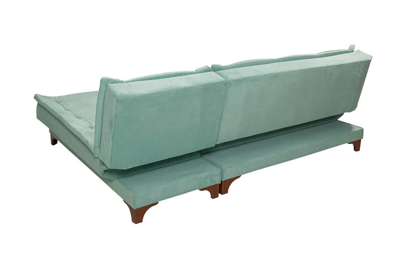 Turso Sovesofa med Divan Høyre - Grønn - Møbler - Sofaer - Sovesofaer - Sovesofa divan