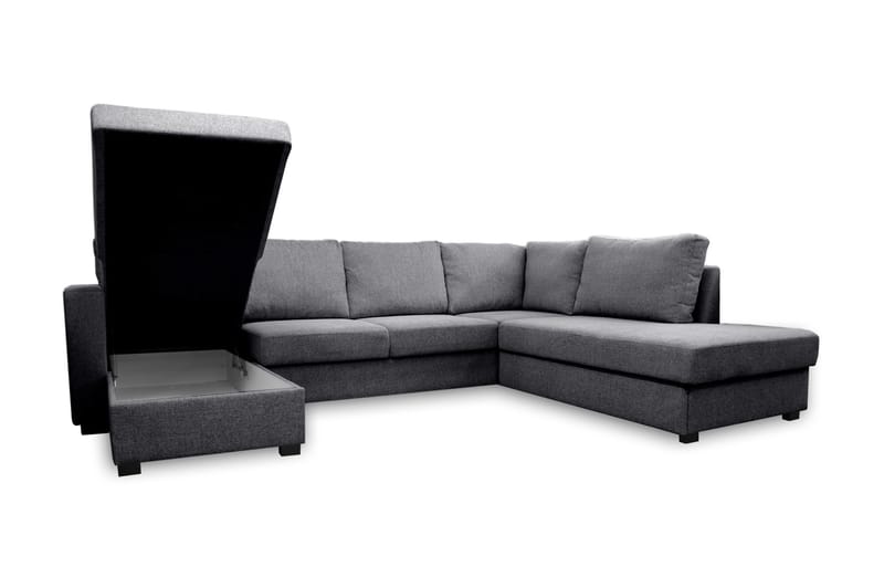 U-Sovesofa Achillea Grå - Høyre - Sovesofa divan