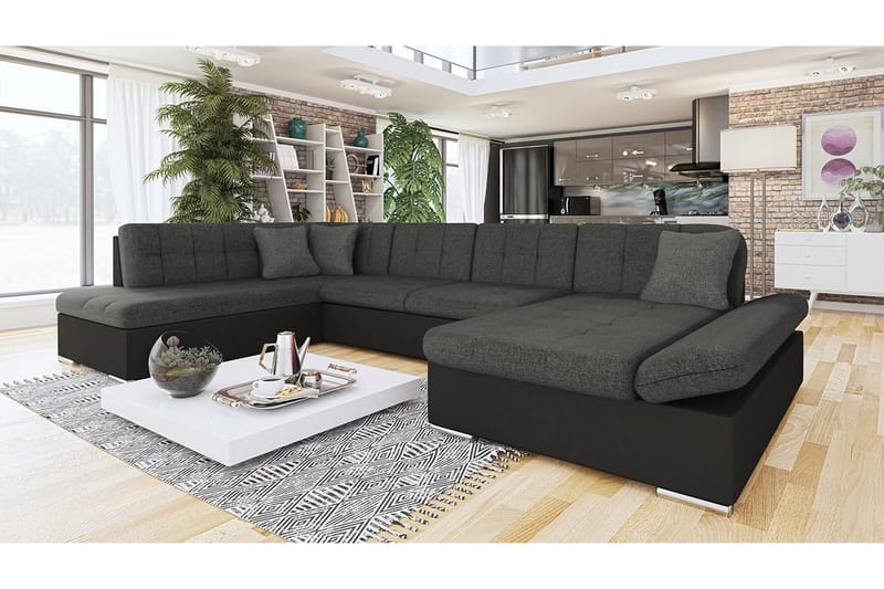 U-sovesofa Bergen 345x205x77 cm - Skinnsofaer - Sovesofa divan