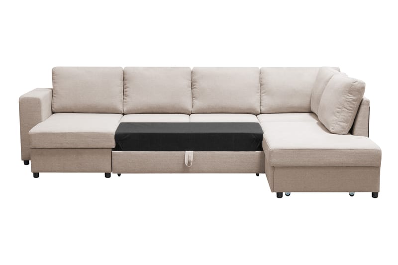 U-Sovesofa Mantova Høyre - Beige - Sovesofa divan