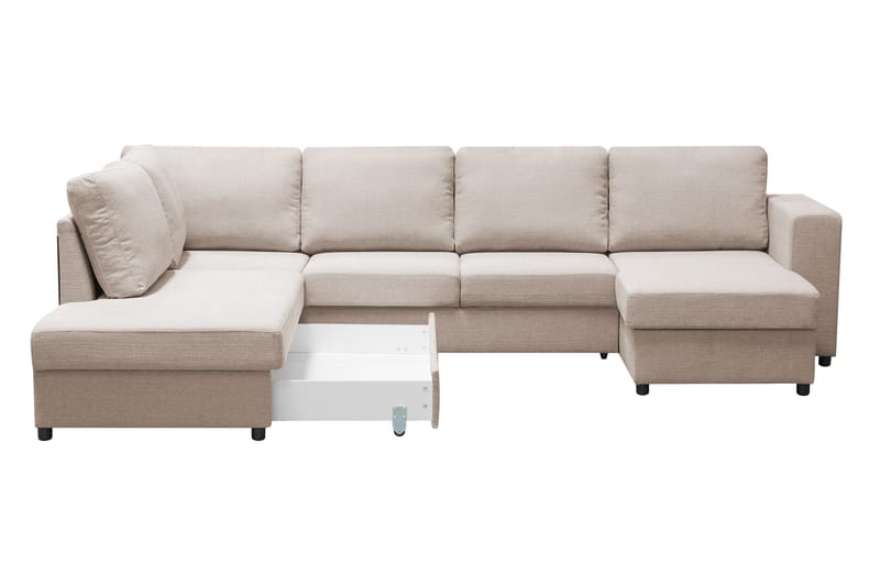 U-Sovesofa Mantova Venstre - Beige - Sovesofa divan