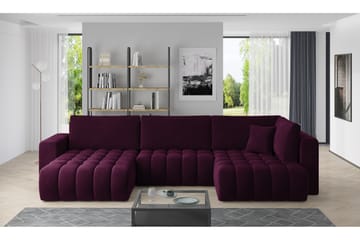 U-sovesofa Robstown Divan Venstre - Lilla - Møbler - Sofaer - Sovesofaer - Sovesofa divan
