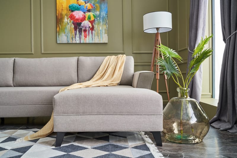 U- Sovesofa Sailaen - Beige - Møbler - Sofaer - Sovesofaer - Sovesofa divan
