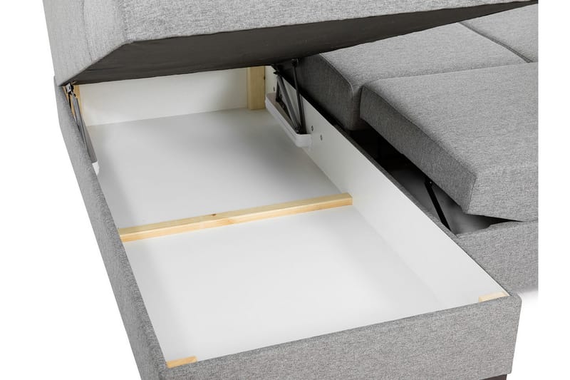 U-sovesofa Willhem Stor Venstre - Svart - Møbler - Sofaer - Sovesofaer - Sovesofa divan