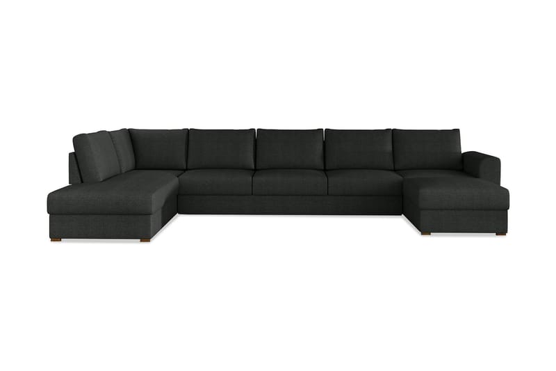 U-sovesofa Willhem Stor Venstre - Svart - Møbler - Sofaer - Sovesofaer - Sovesofa divan
