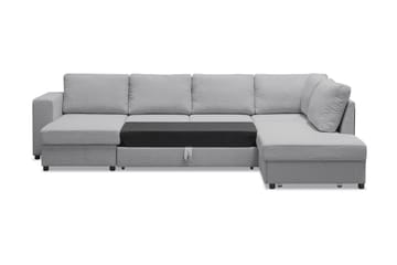 Verona U-sovesofa med Divan Venstre - Lysegrå - Møbler - Sofaer - Sovesofaer - Sovesofa divan