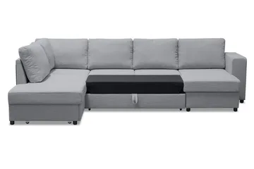 Verona U-Sovesofa Venstre - Lysegrå - Møbler - Sofaer - Sovesofaer - Sovesofa divan