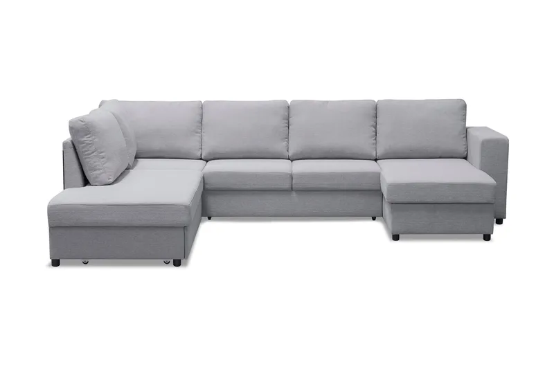 Verona U-Sovesofa Venstre - Lysegrå - Møbler - Sofaer - Sovesofaer - Sovesofa divan