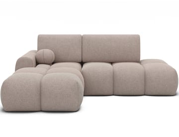Vittario 3-seters boblete sovesofa med divan og oppbevaring, venstre - Xillar 20 - Møbler - Sofaer - Sovesofaer - Sovesofa divan