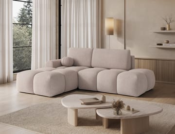 Vittario 3-seters boblete sovesofa med divan og oppbevaring, venstre - Xillar 20 - Møbler - Sofaer - Sovesofaer - Sovesofa divan