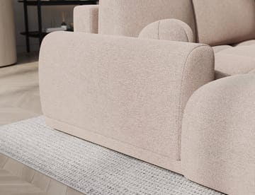 Vittario 3-seters boblete sovesofa med divan og oppbevaring, venstre - Xillar 20 - Møbler - Sofaer - Sovesofaer - Sovesofa divan