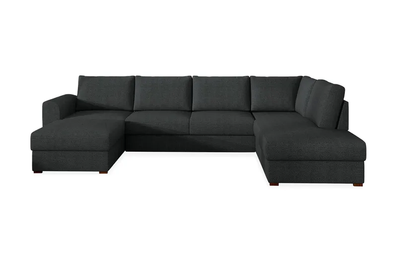Wilma 6-seter Sovesofa med Sjeselong i Stoff, Grå