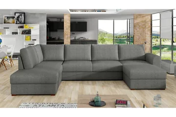 Wilma 6-seters Divan Høyre Sovesofa 305 cm - Grå - Møbler - Sofaer - Sovesofaer - Sovesofa divan