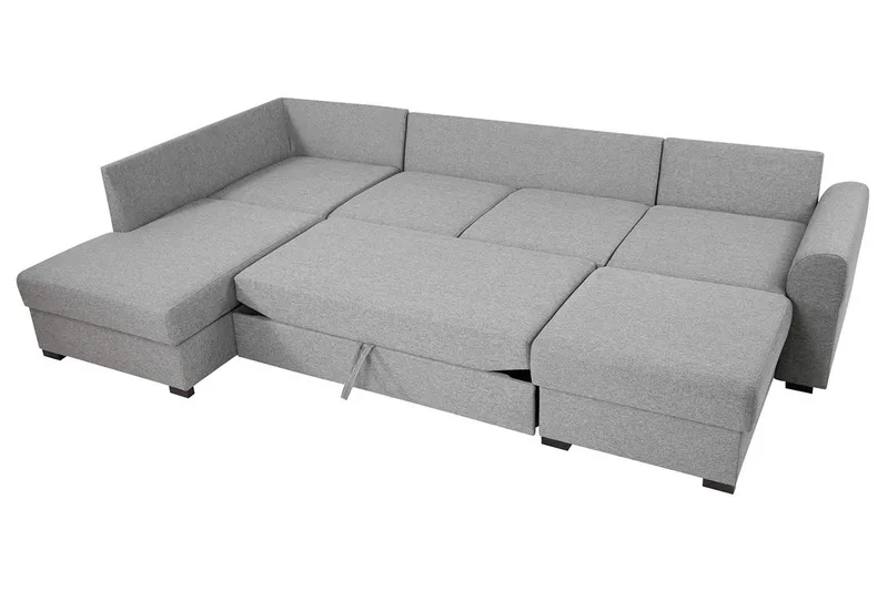 Wilma 6-seters Divan Høyre Sovesofa 305 cm - Grå - Møbler - Sofaer - Sovesofaer - Sovesofa divan