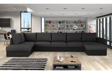 Wilma Hjørnesofa Venstre - Svart - Møbler - Sofaer - Sovesofaer - Sovesofa divan