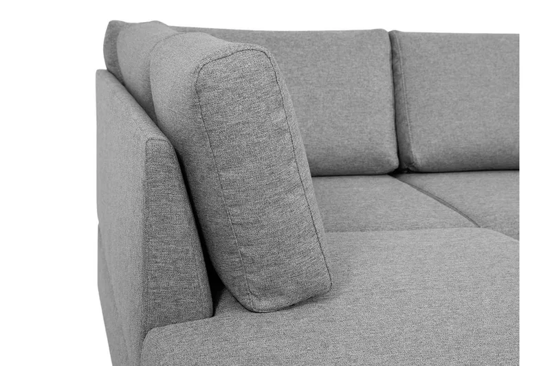 Wilma Stor 6-seters U-formet Sovesofa med Oppbevaring - Svart - Møbler - Sofaer - Sovesofaer - Sovesofa divan