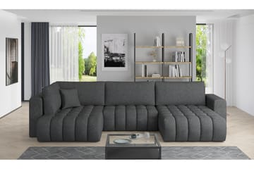 Yorktown U-sovesofa Divan Høyre - Grå - Møbler - Sofaer - Sovesofaer - Sovesofa divan