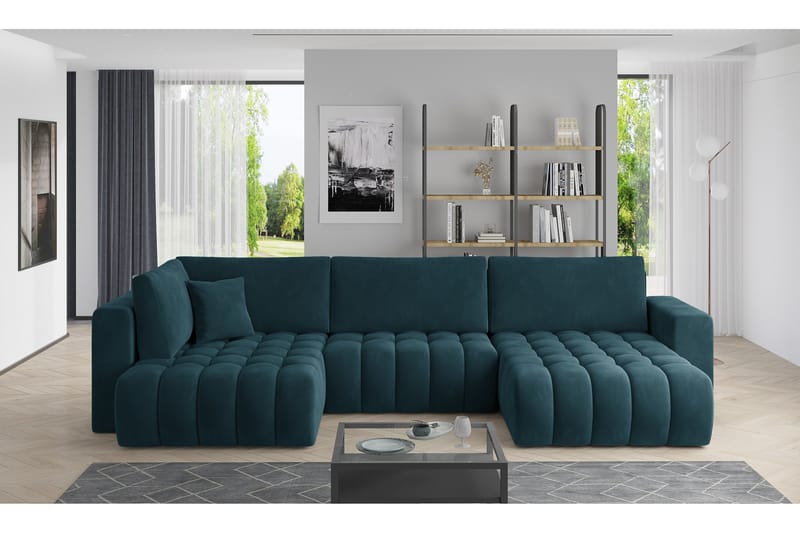 Yorktown U-sovesofa Divan Høyre - Grå - Møbler - Sofaer - Sovesofaer - Sovesofa divan