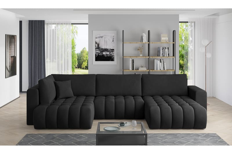 Yorktown U-sovesofa Divan Høyre - Grønn - Møbler - Sofaer - Sovesofaer - Sovesofa divan