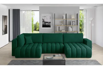 Yorktown U-sovesofa Divan Høyre - Gul - Møbler - Sofaer - Sovesofaer - Sovesofa divan