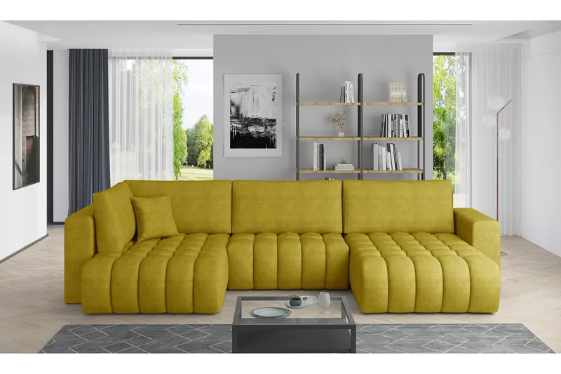 Yorktown U-sovesofa Divan Høyre - Lysebeige - Møbler - Sofaer - Sovesofaer - Sovesofa divan