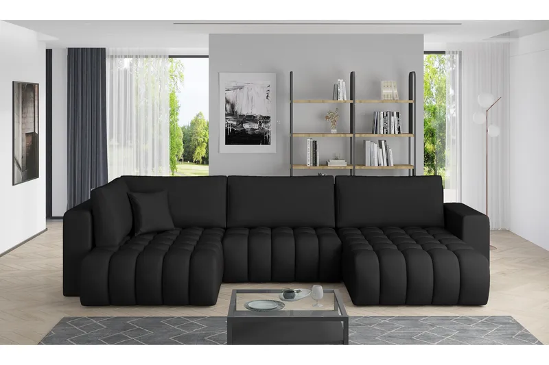 Yorktown U-sovesofa Divan Høyre - Mørkebeige - Møbler - Sofaer - Sovesofaer - Sovesofa divan