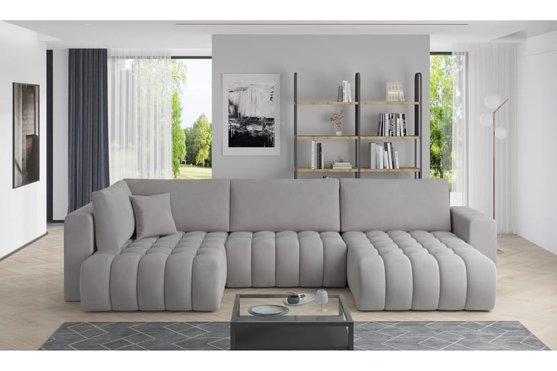 Yorktown U-sovesofa Divan Høyre - Svart - Møbler - Sofaer - Sovesofaer - Sovesofa divan