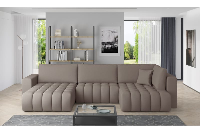 Yorktown U-sovesofa Divan Venstre, Beige