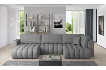 Yorktown U-sovesofa Divan Venstre - Grå - Møbler - Sofaer - Sovesofaer - Sovesofa divan