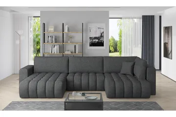 Yorktown U-sovesofa Divan Venstre - Grå - Møbler - Sofaer - Sovesofaer - Sovesofa divan