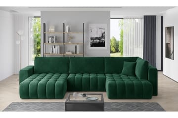Yorktown U-sovesofa Divan Venstre - Grønn - Møbler - Sofaer - Sovesofaer - Sovesofa divan