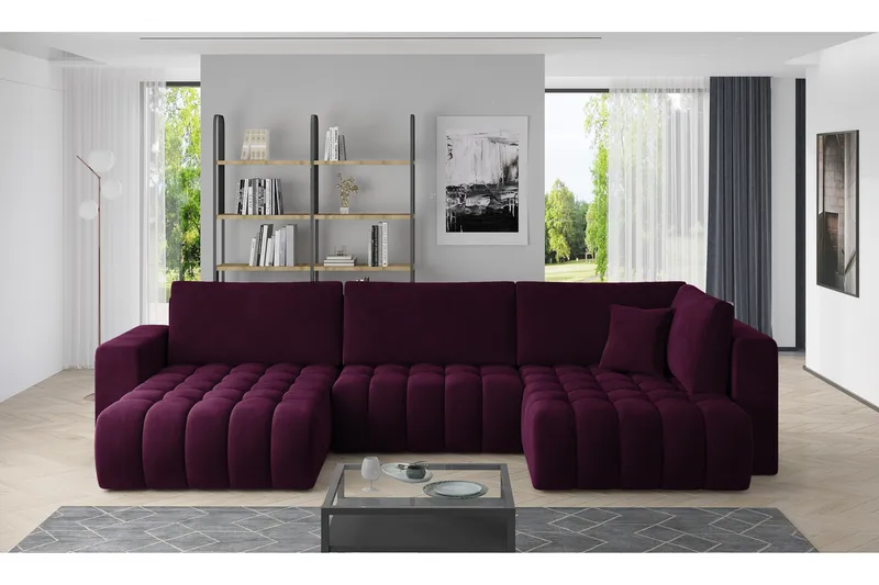 Yorktown U-sovesofa Divan Venstre, Lilla