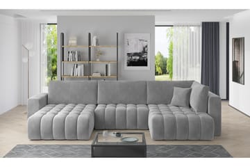 Yorktown U-sovesofa Divan Venstre - Lysegrå - Møbler - Sofaer - Sovesofaer - Sovesofa divan