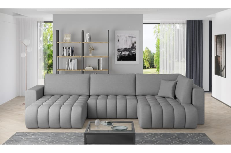Yorktown U-sovesofa Divan Venstre - Lysegrå - Møbler - Sofaer - Sovesofaer - Sovesofa divan
