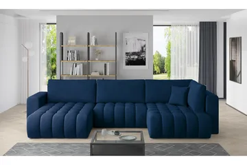 Yorktown U-sovesofa Divan Venstre - Mørkeblå - Møbler - Sofaer - Sovesofaer - Sovesofa divan