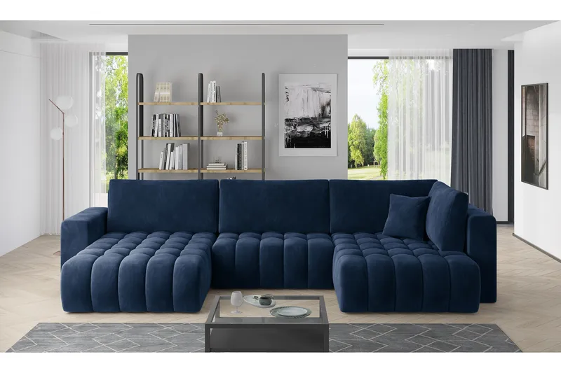 Yorktown U-sovesofa Divan Venstre, Mørkeblå