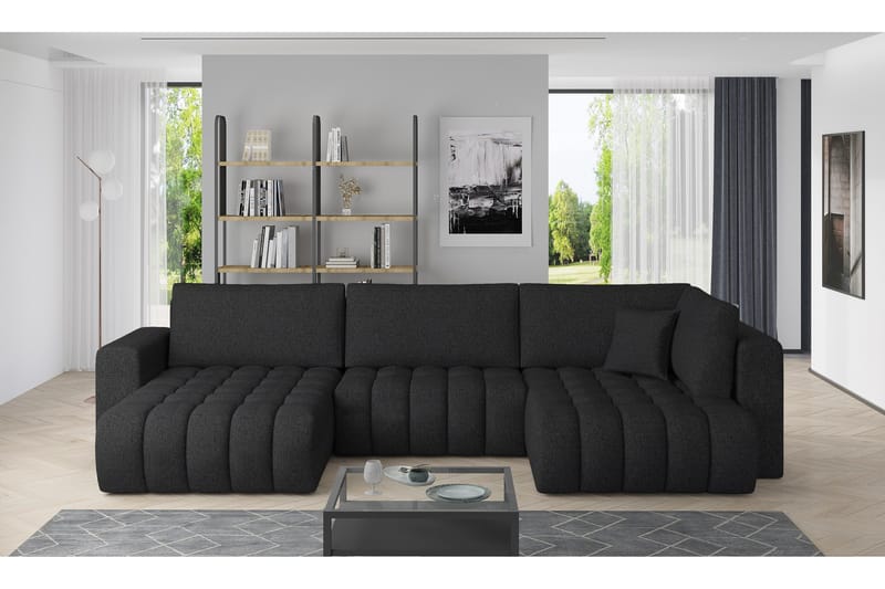 Yorktown U-sovesofa Divan Venstre - Mørkegrå - Møbler - Sofaer - Sovesofaer - Sovesofa divan