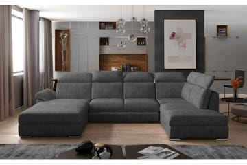 Zoana U-Sovesofa Venstre - Grå - Møbler - Sofaer - Sovesofaer - Sovesofa divan