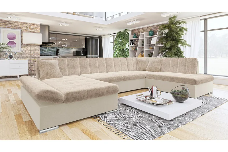 Zumar Sovesofa m. Divan og Sjeselong - Møbler - Sofaer - Sovesofaer - Sovesofa divan