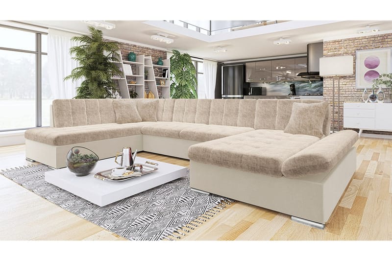 Zumar Sovesofa m. Divan og Sjeselong - Møbler - Sofaer - Sovesofaer - Sovesofa divan