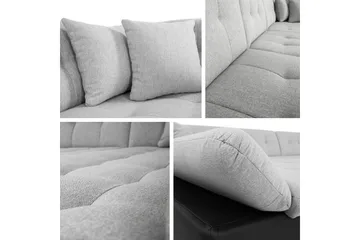 Zumar Sovesofa med Sjeselong og Dobbel Sjeselong 4-seter i Bouclé - Beige - Møbler - Sofaer - Sovesofaer - Sovesofa divan