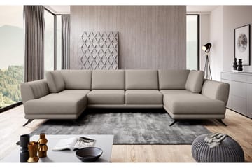 Sovesofa Dobbeltsjeselong Kazuma - Lysebeige - Møbler - Sofaer - Sovesofaer - Langsgående sovesofa