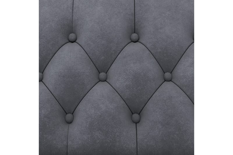 Sovesofa Felix 236x87x83 cm, Antrasitt, Fløyel - 236x87x83 cm, Antrasitt, Fløyel - Møbler - Sofaer - Sovesofaer - 3 seters sovesofa