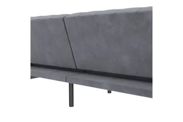 Sovesofa Felix 236x87x83 cm, Antrasitt, Fløyel - 236x87x83 cm, Antrasitt, Fløyel - Møbler - Sofaer - Sovesofaer - 3 seters sovesofa