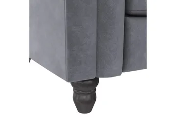 Sovesofa Felix 236x87x83 cm, Antrasitt, Fløyel - 236x87x83 cm, Antrasitt, Fløyel - Møbler - Sofaer - Sovesofaer - 3 seters sovesofa