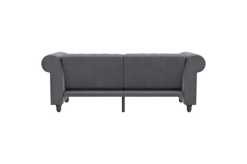 Sovesofa Felix 236x87x83 cm, Antrasitt, Fløyel - 236x87x83 cm, Antrasitt, Fløyel - Møbler - Sofaer - Sovesofaer - 3 seters sovesofa