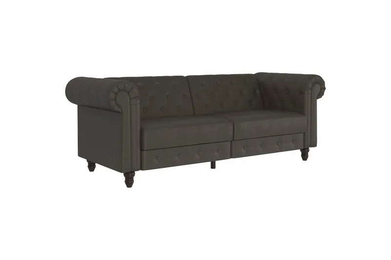 Sovesofa Felix 236x87x83 cm, Antrasitt, Mikrofiber/Tre/Metall, 236x87x83 cm, Antrasitt, Mikrofiber/Tre/Metall
